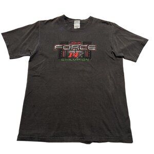 John Force 14X Champion D-Termination Racing Nascar T-Shirt in Black